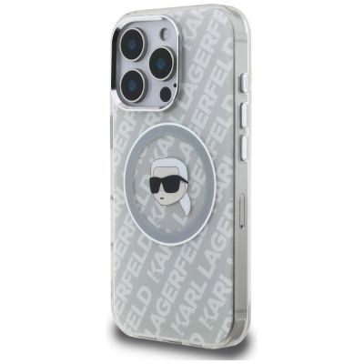 2. Karl Lagerfeld IML Karl Head Logo MagSafe Hülle für iPhone 16 Pro - Grau