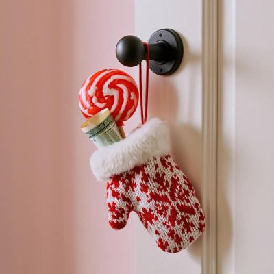 5. Handschuhanhänger, 12 cm, weiß, als Geschenkidee