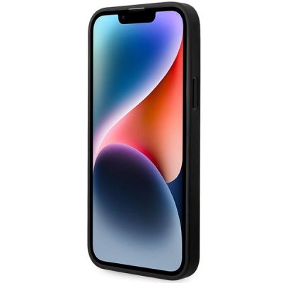 5. Hülle BMW BMHCP14S22RPSK iPhone 14 6.1" schwarz/schwarz Ledersitze Muster