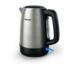 Philips Daily Collection Wasserkocher aus Metall, 1,7 l – mit Federdeckel und Füllstandsanzeige