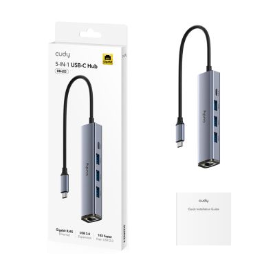 2. CUDY UH605 5-in-1 USB-Hub mit GbE