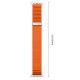 3. Tech-Protect NylonLoop Armband für Apple Watch 44 / 45 / 46 / 49 mm – Orange