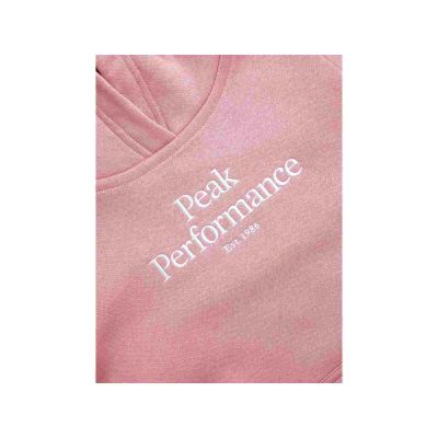 4. PEAK PERFORMANCE Jr Original Kapuze mit kleinem Logo, Pink