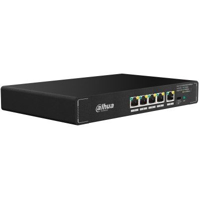 3. Dahua Technology SMG1005 Netzwerk-Switch, unmanaged, 2,5-Gbit/s-Ethernet (100/1000/2500), Schwarz