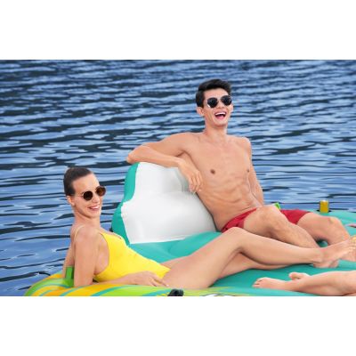 34. Bestway 43407 Pool- und Strandinsel, mehrfarbig, einfarbig, PVC