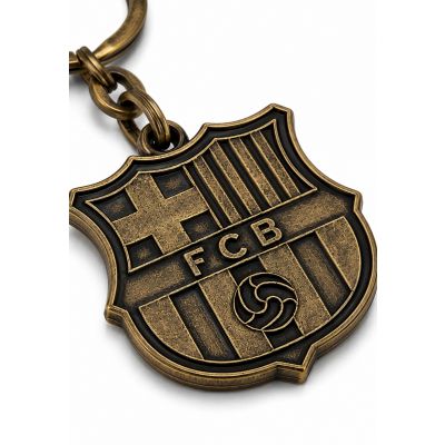 6. Original lizenzierter FC Barcelona Emblem-Schlüsselanhänger im Retro-Stil B7603