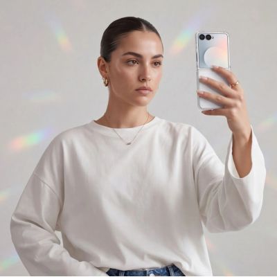 6. Tech-Protect FlexAir Hybrid-Hülle für Samsung Galaxy Z Flip 8 – Transparent