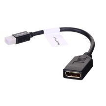 Lanberg AD-0003-BK Adapter (Mini DisplayPort M - DisplayPort F; 0,10 m; schwarz)