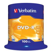 DVD Verbatim 43549 (4,7 GB; 16x; 100 Stück; Kuchen)