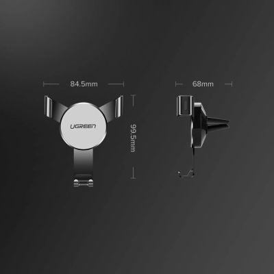 15. Ugreen Auto Schwerkrafthalter für Luftzufuhr Lüftungsgitter grau (50564)