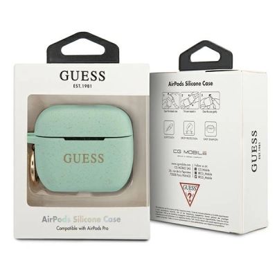 3. Guess GUACAPSILGLGN AirPods Pro Cover grün/grün Silikon Glitter