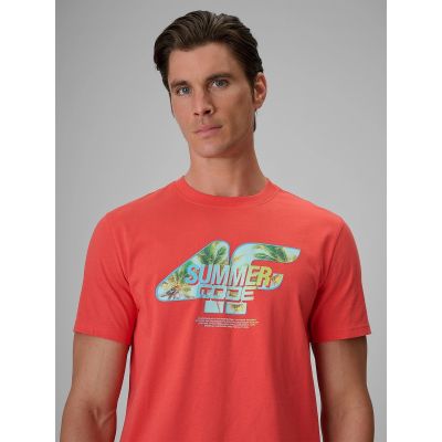 4. Herren-T-Shirt mit Aufdruck, regulär, Größe 4F 4FRSS26TTSHM4305-63S