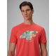 4. Herren-T-Shirt mit Aufdruck, regulär, Größe 4F 4FRSS26TTSHM4305-63S