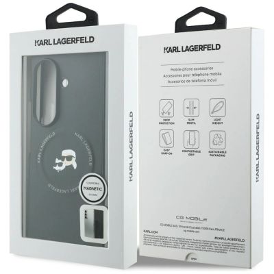 7. Karl Lagerfeld Karl&Choupette Pins MagSafe Hülle für Samsung Galaxy Z Fold 8 Ultra - Schwarz