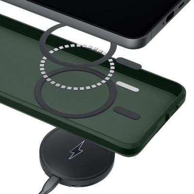 3. 3mk Smoke MagCase für iPhone 16 Pro Max - Grün-Transparent
