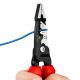 5. Knipex 13 72 200 ME Abisolierzange Schwarz, Blau, Rot, Edelstahl