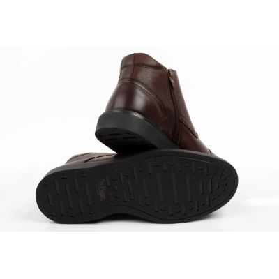 8. Lee Cooper Herrenschuhe, elegante braune Leder-Stiefeletten mit Isolierung