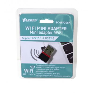 VAKOSS USB-WLAN-Netzwerkkarte 2,4 GHz USB 2.0