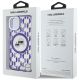 8. Karl Lagerfeld IML Monogram Karl & Choupette Head MagSafe-Hülle für iPhone 15 – Lila