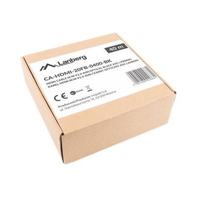11. LANBERG HDMI-KABEL M/M V2.0 40M OPTISCH AOC CA-HDMI-20FB-0400-BK
