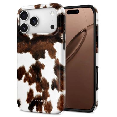 2. Tech-Protect Lamano MagSafe Hülle für iPhone 18 Pro / 17 Pro - weiß und braun