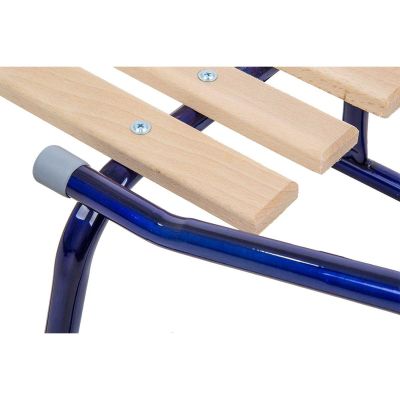 12. Metallschlitten für 2 Personen, blau