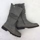 2. Damenstiefel, warm gefüttert, gerafft, grau M.Daszyński SA259-3