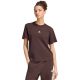 adidas Essentials Damen-T-Shirt mit kleinem Logo, braun, KX0795