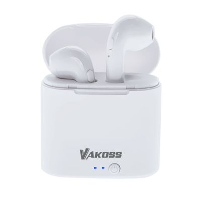 VAKOSS Bluetooth-In-Ear-Kopfhörer mit Dockingstation SK-832BW Weiß