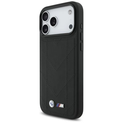 2. BMW M Quilted Logo MagSafe Case für iPhone 17 Pro Max – Schwarz