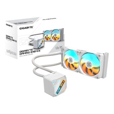 5. GIGABYTE GAMING 240 ICE Prozessor All-in-One Flüssigkeitskühler 12 cm Weiß