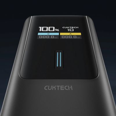4. Powerbank Cuktech CKPB100PGLBL 150W 10000mAh USB-C USB-A - schwarz