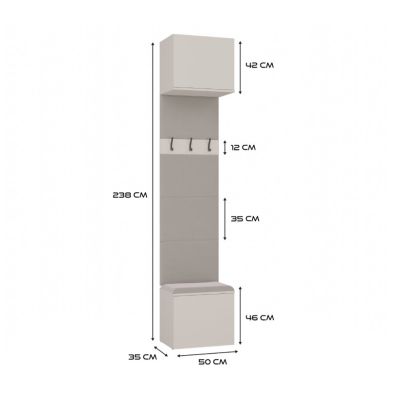6. WARDROBE HAGUE II 1SZ1W KASCHMIR