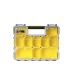 4. Stanley 1-97-518 Werkzeugkasten, Kleinteilebox, Kunststoff, Schwarz, Transparent, Gelb