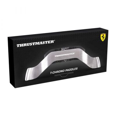 5. Thrustmaster T-Chrono Lenkrad, PC, PS4, PS5, Xbox One, Xbox Series S/X, Silber, Aluminium, China, 1 Stück.