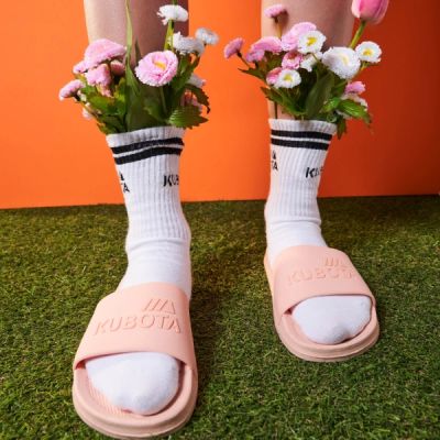 9. Einfache, puderrosa Pool-Flip-Flops KUBKBB-SS24-02-08