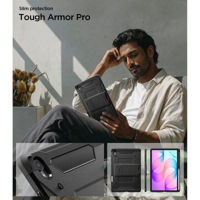 8. Hülle Spigen Tough Armor Pro für Samsung Galaxy Tab S12+ 12.6" - schwarz