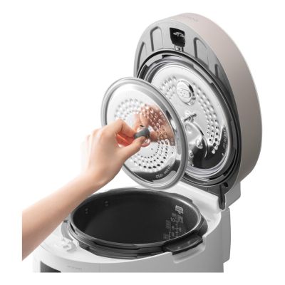 6. Cuckoo Reiskocher + Dampfgarer 1,08 l weiß CRP-ST0609F