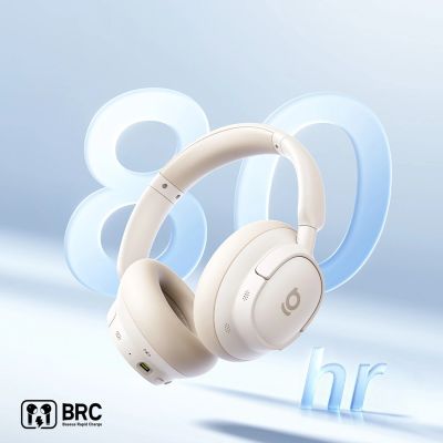 12. Baseus Bass BH1 NC Lite Kabelloser Over-Ear-Kopfhörer mit ANC – Weiß