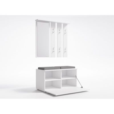 2. OPAL KLEIDERSCHRANK WEISSES SET