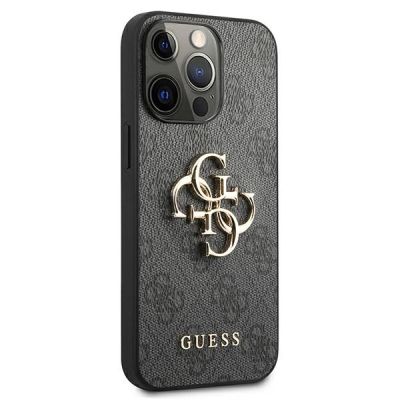 4. Guess GUHCP13L4GMGGR iPhone 13 Pro / 13 6.1" Grau/Grau Hardcase 4G Big Metal Logo