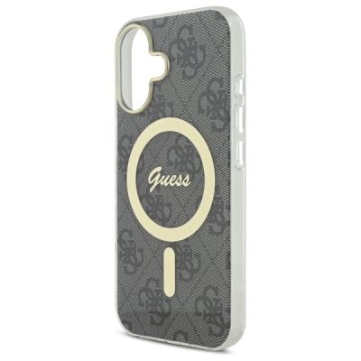 6. Guess IML 4G MagSafe Hülle für iPhone 16 Plus – Schwarz