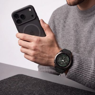 3. Tech-Protect Nylon Pro Armband für Garmin Fenix 5X / 5X Plus / 6X / 6X Pro / 7X / 8 / 8 Pro / 9 / 9 Pro (47 mm) – Schwarz