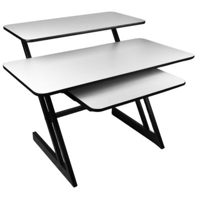 10. SD3 – Studiotisch, Arbeitsplatz, Tischplatte, Ablage für Audiogeräte, ausziehbare Tastaturablage, 91,4 cm