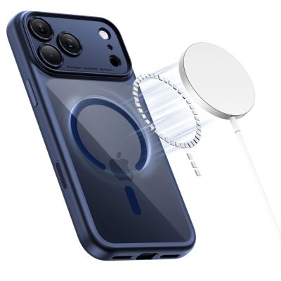 3. Tech-Protect Magpeak Magsafe CC Hülle für iPhone 17 Pro - Klares Marineblau