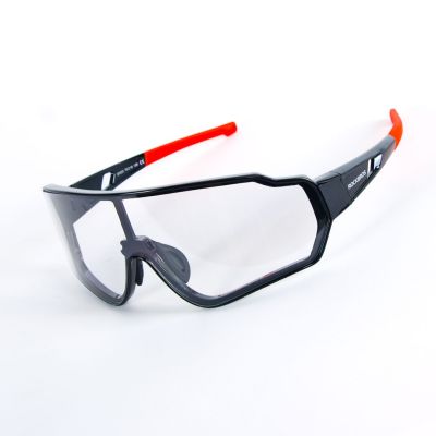 Rockbros Sportbrille mit photochromen schwarzen und roten Gläsern