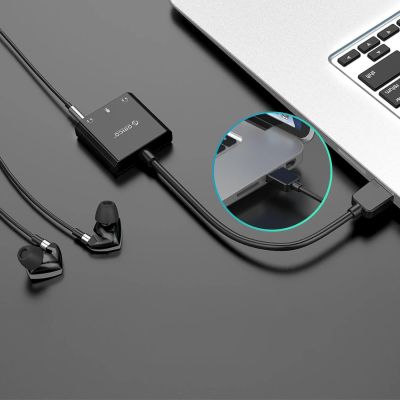 4. Orico SKT3 USB-A externe Soundkarte – Schwarz