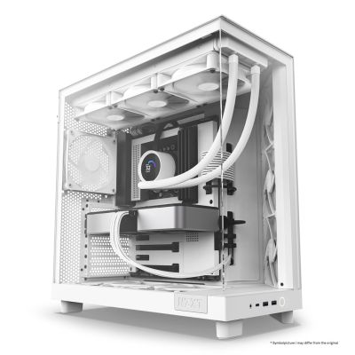 3. NZXT H6 FLOW MIDI-TOWER-COMPUTERGEHÄUSE MIT FENSTER, WEISS