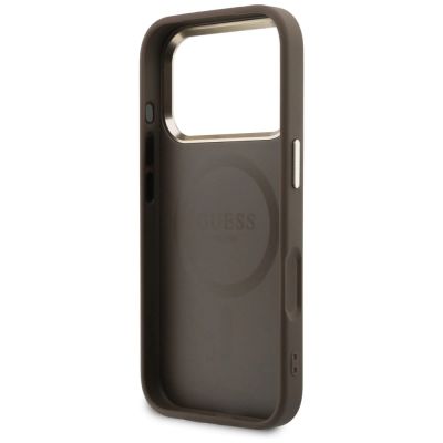 7. Guess Perforierte 4G MagSafe Hülle für iPhone 17 Pro - braun