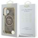 8. Guess IML Metal Glitter 4G Circle Triangle MagSafe Case für iPhone 16 - Braun